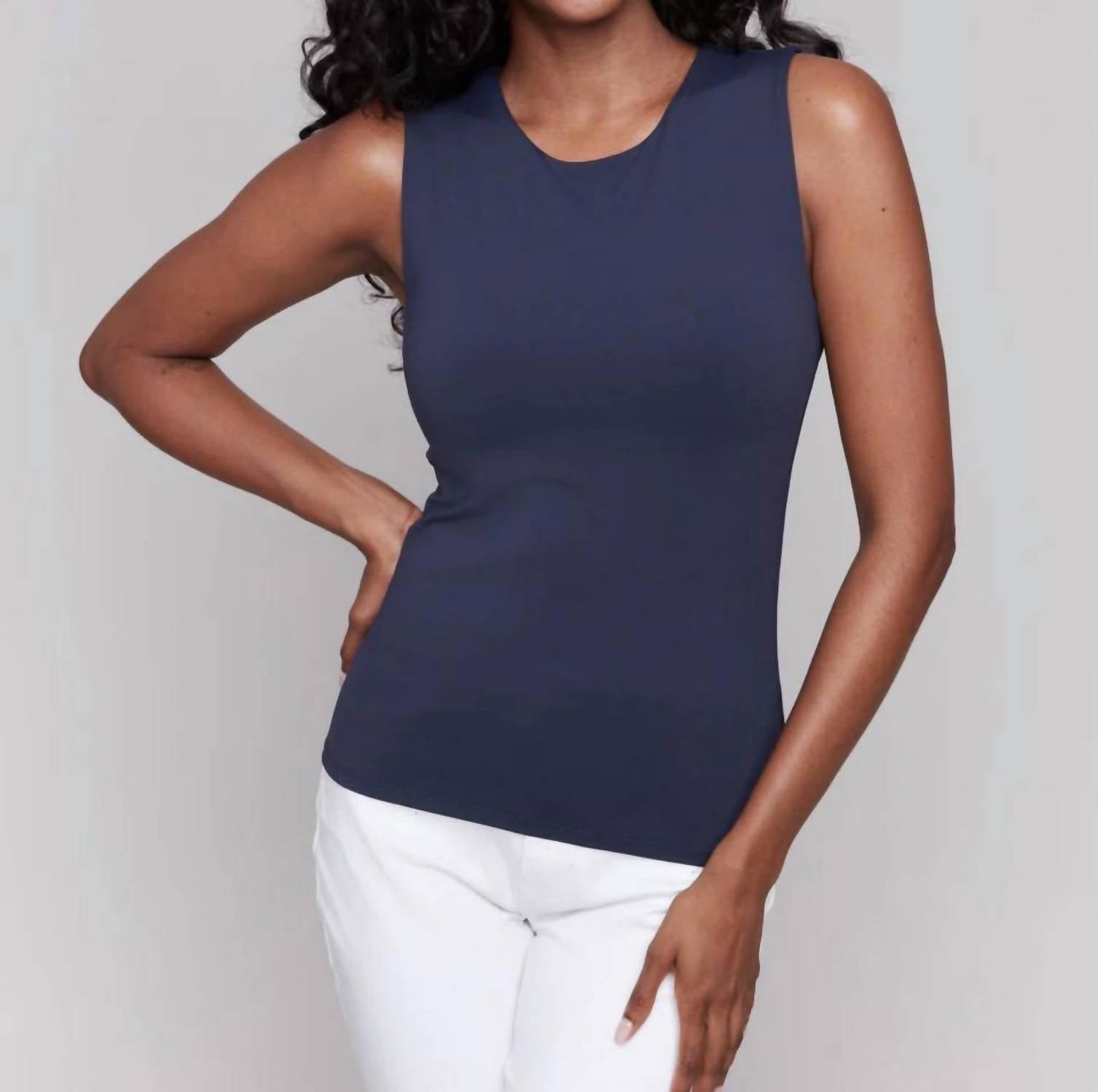 Charlie B - Double Cloth Sleeveless Top