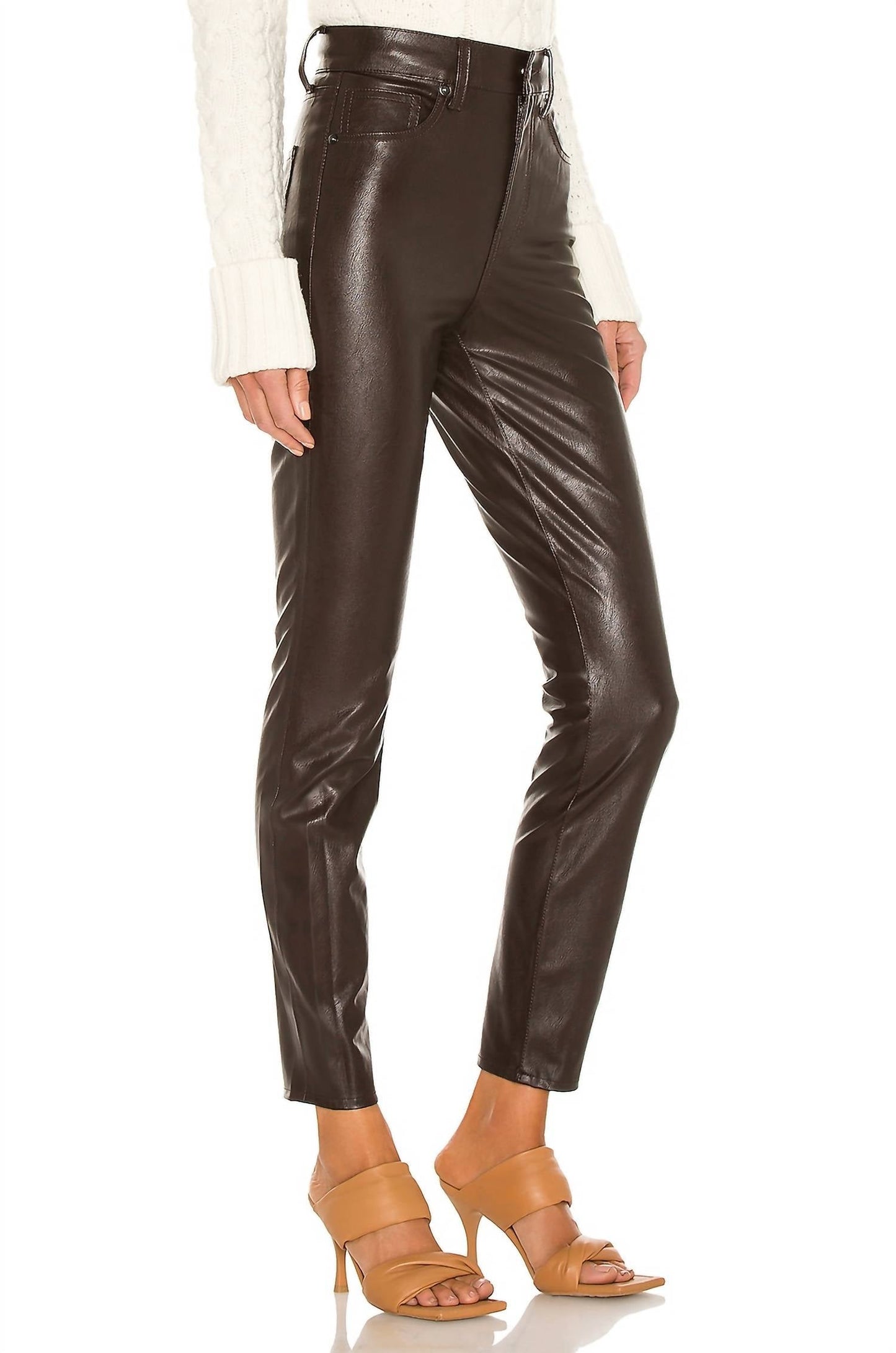Veronica Beard - Debbie Vegan Leather Skinny Pants