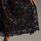 Eva Franco - Embroidered Lace Shine Maxi Skirt