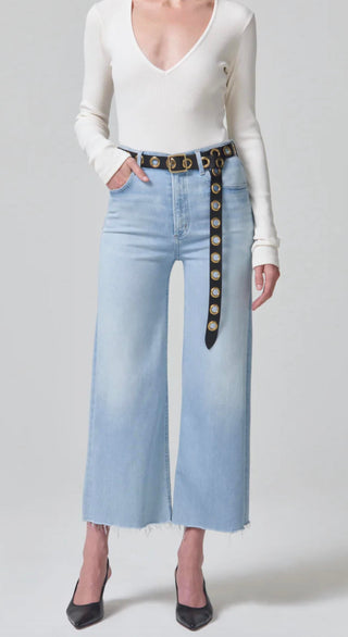 Citizens Of Humanity - Lyra Crop Wide Leg Jeans
