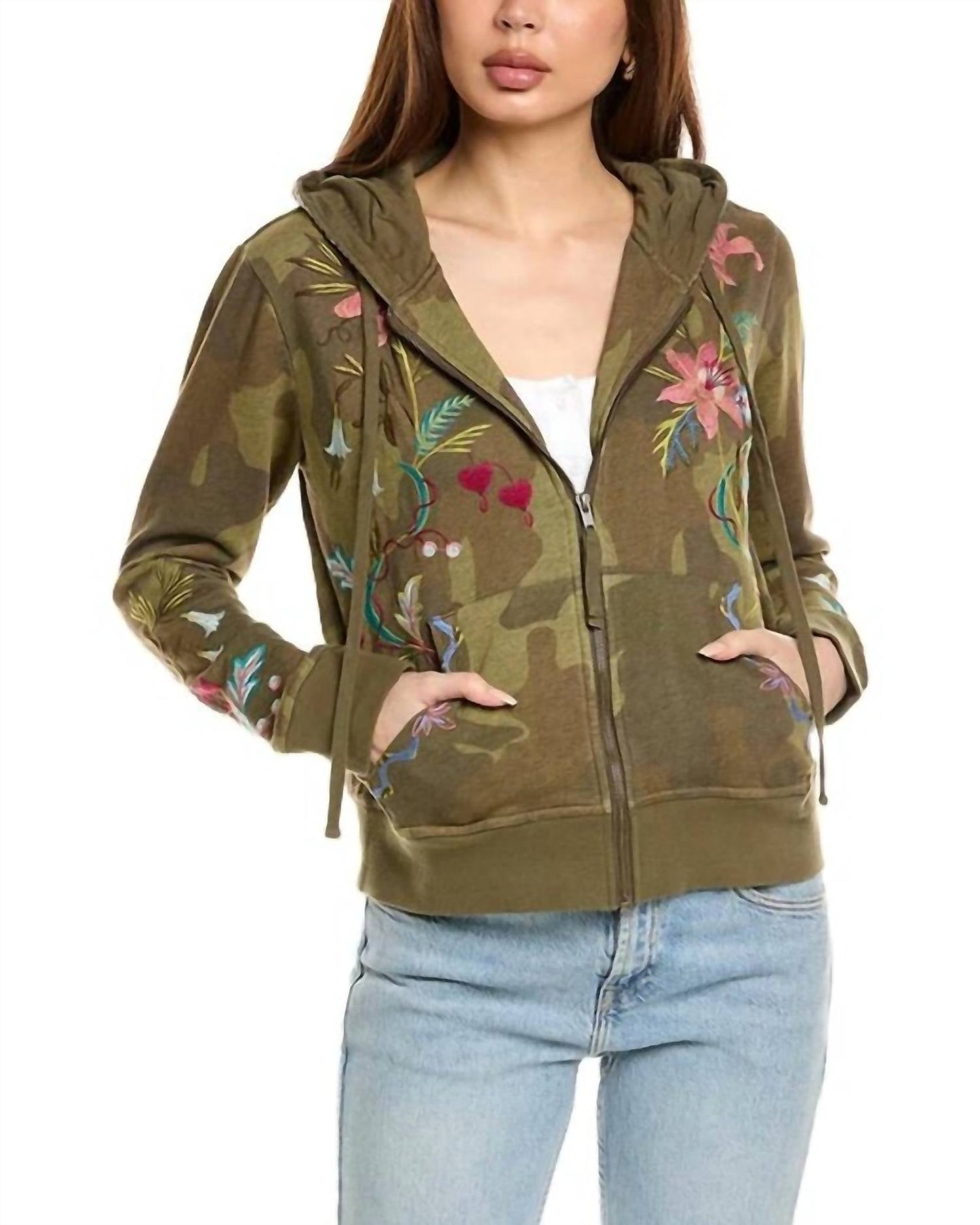Johnny Was - ZIP UP HOODIE AMARYLLA