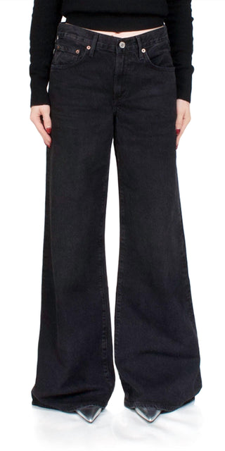 Agolde - Women's Clara Low Rise Baggy Jeans