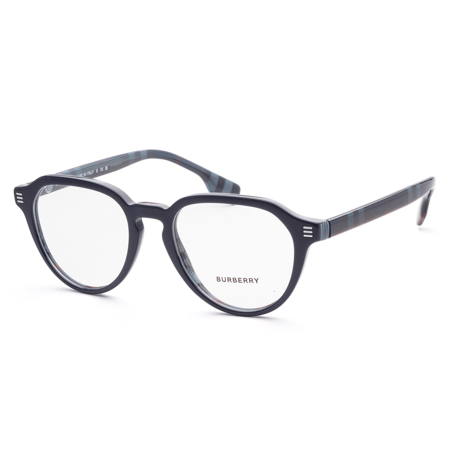 Burberry Men's Archie BE2368-3956-52 52mm Top Blue on Navy Check Opticals