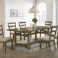 Parfield 7 Pieces Dining Room Set - Light Brown / Oak