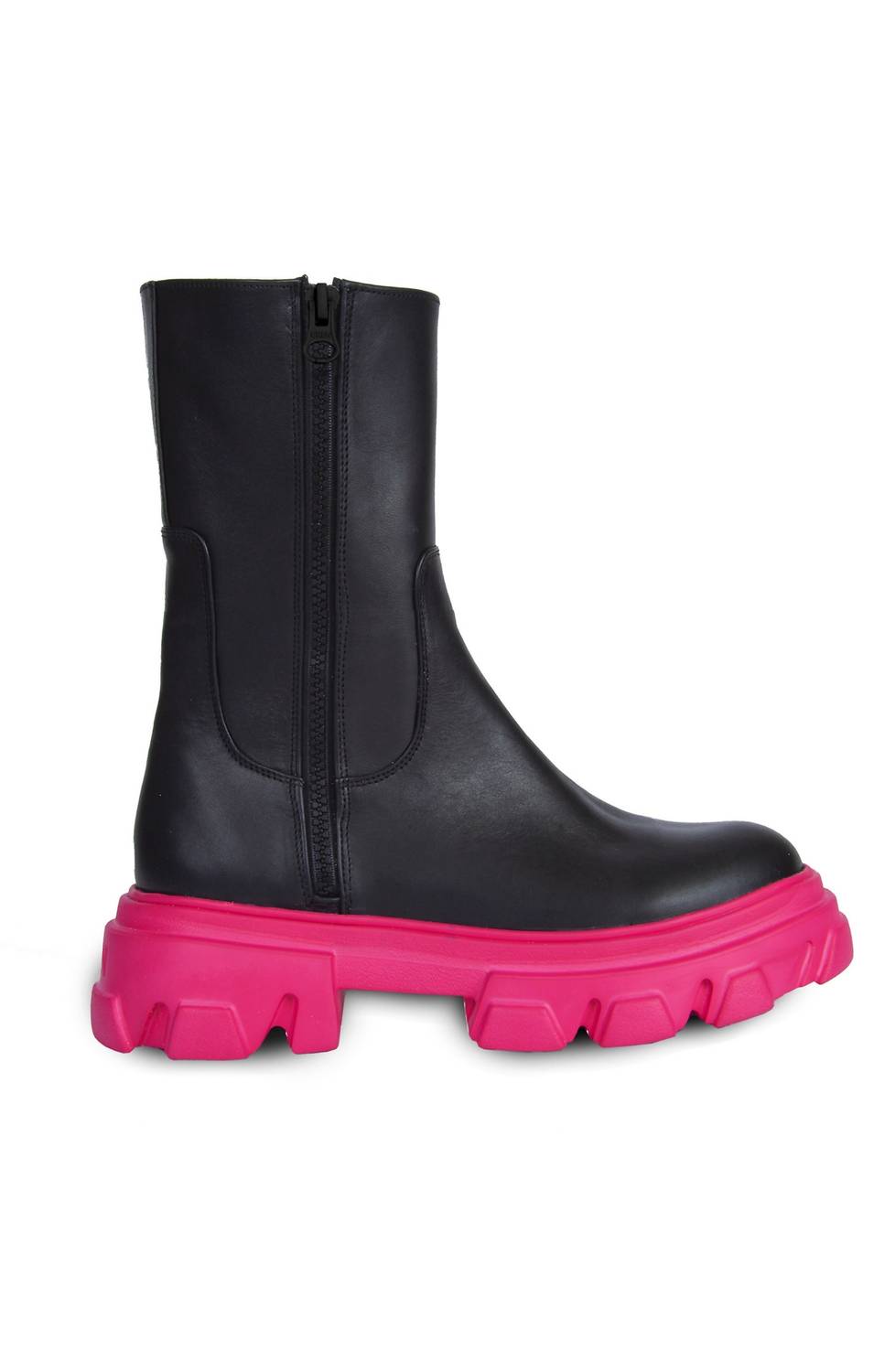 Urbnkicks - Men's Double Zipper Back Street Boys Leather Boots