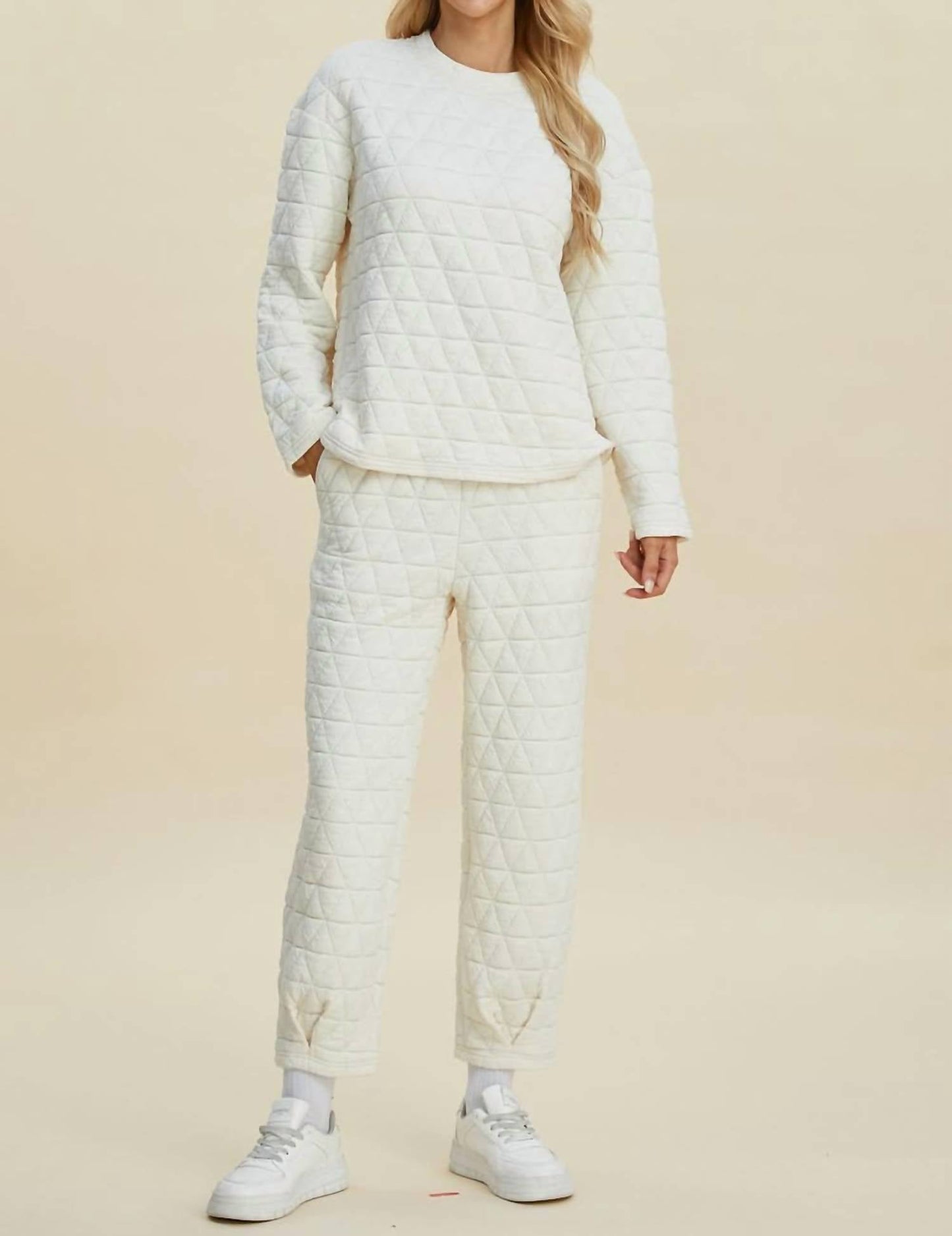 Double Take - Textured Top and Pants Set