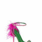 Azalea Wang - Women's Ella Feathered Ankle Strap Heels