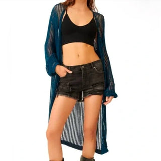 Free People - Lattice Open Knit Cardigan