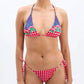 Damson Madder - Tie Front Triangle Bikini Top