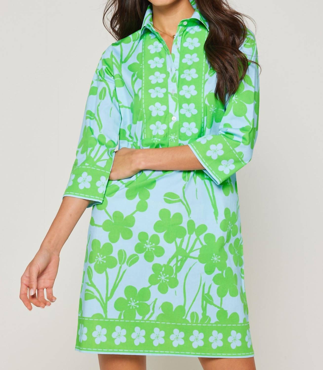 Bella Tu - Charlie 3/4 Sleeves Shirtdress