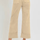 Risen - Latte High Rise Cuffed Jeans