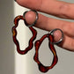 Alma Jewelry - Women's Glass Hoop Earrings