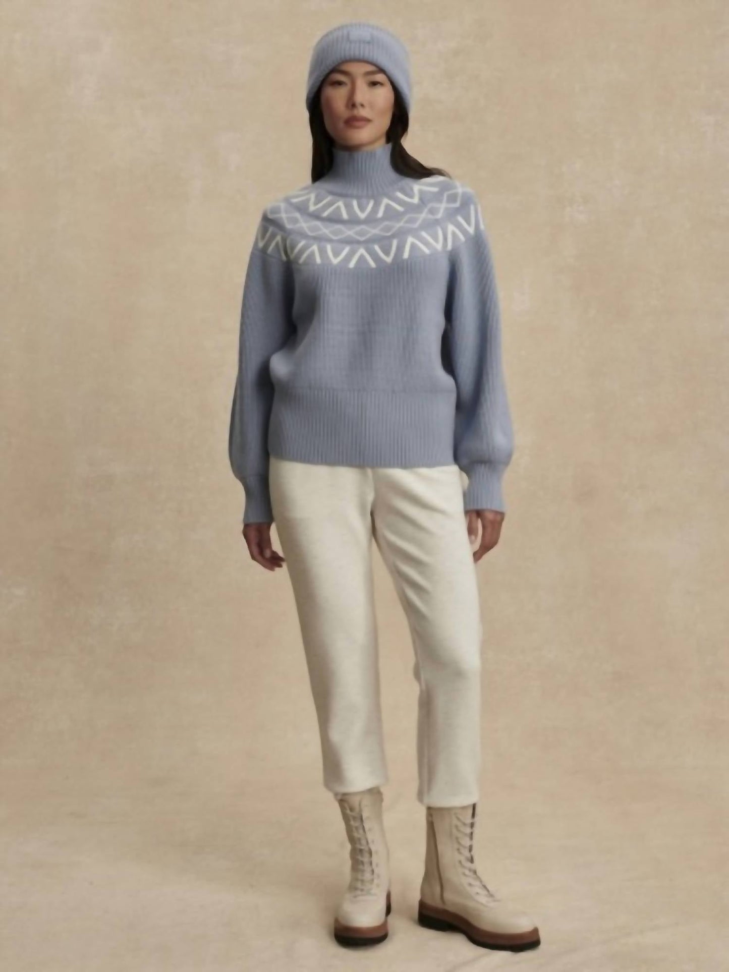 Varley - Marcie Fairisle Yoke Knit Sweater