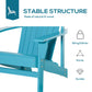 Classic Wood Adirondack Chair with Cupholder