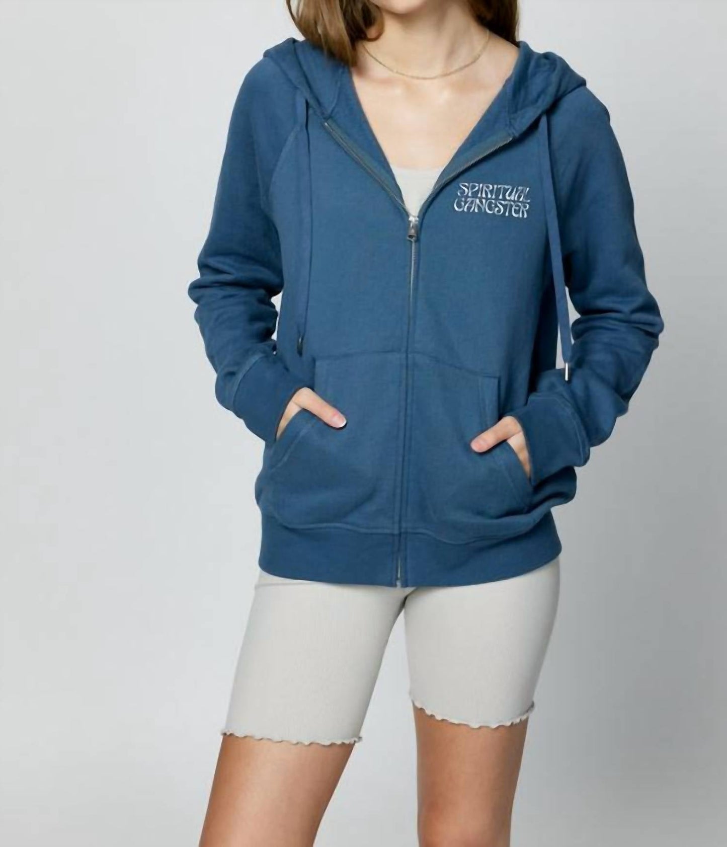Spiritual Gangster - Sun Shine Raglan Zip Hoodie