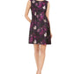 Jessica Howard Petite Floral Jacquard Fit and Flare Dress