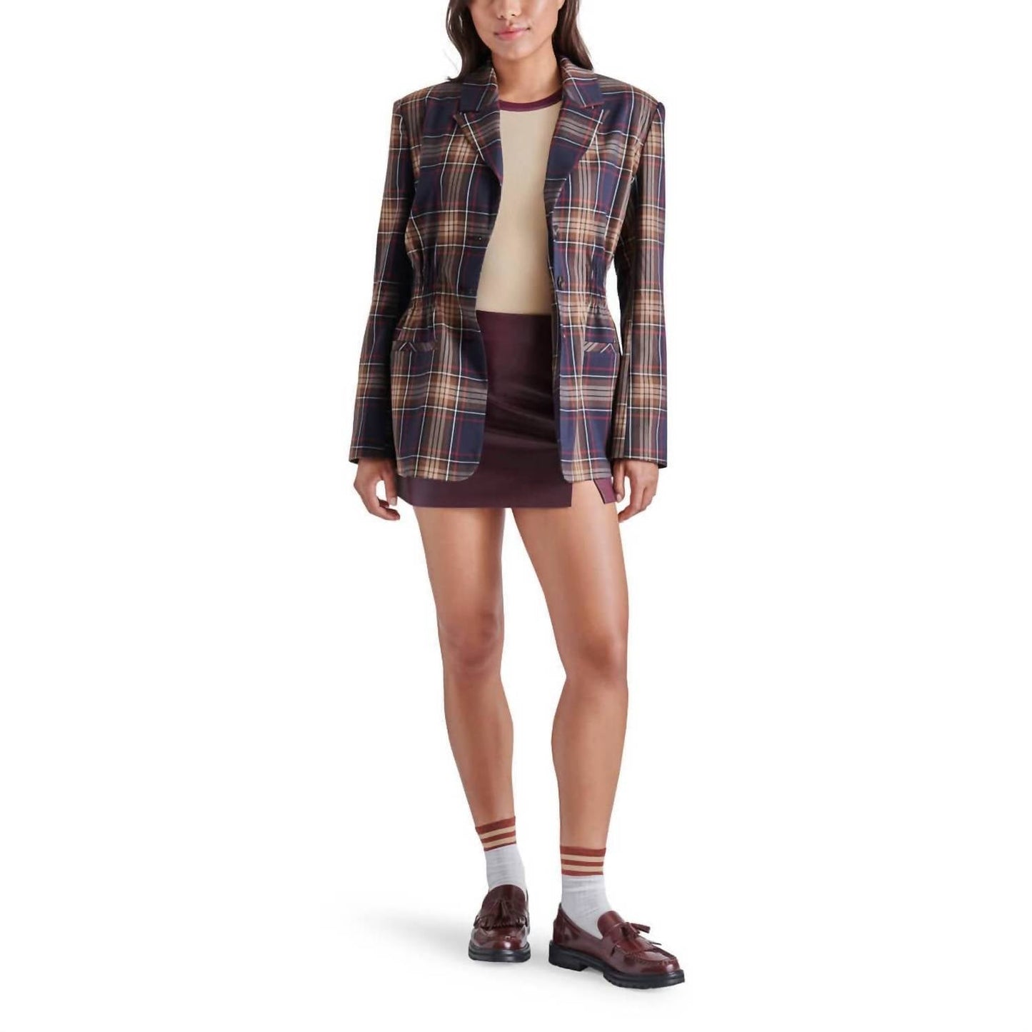 Steve Madden - Frida Plaid Blazer