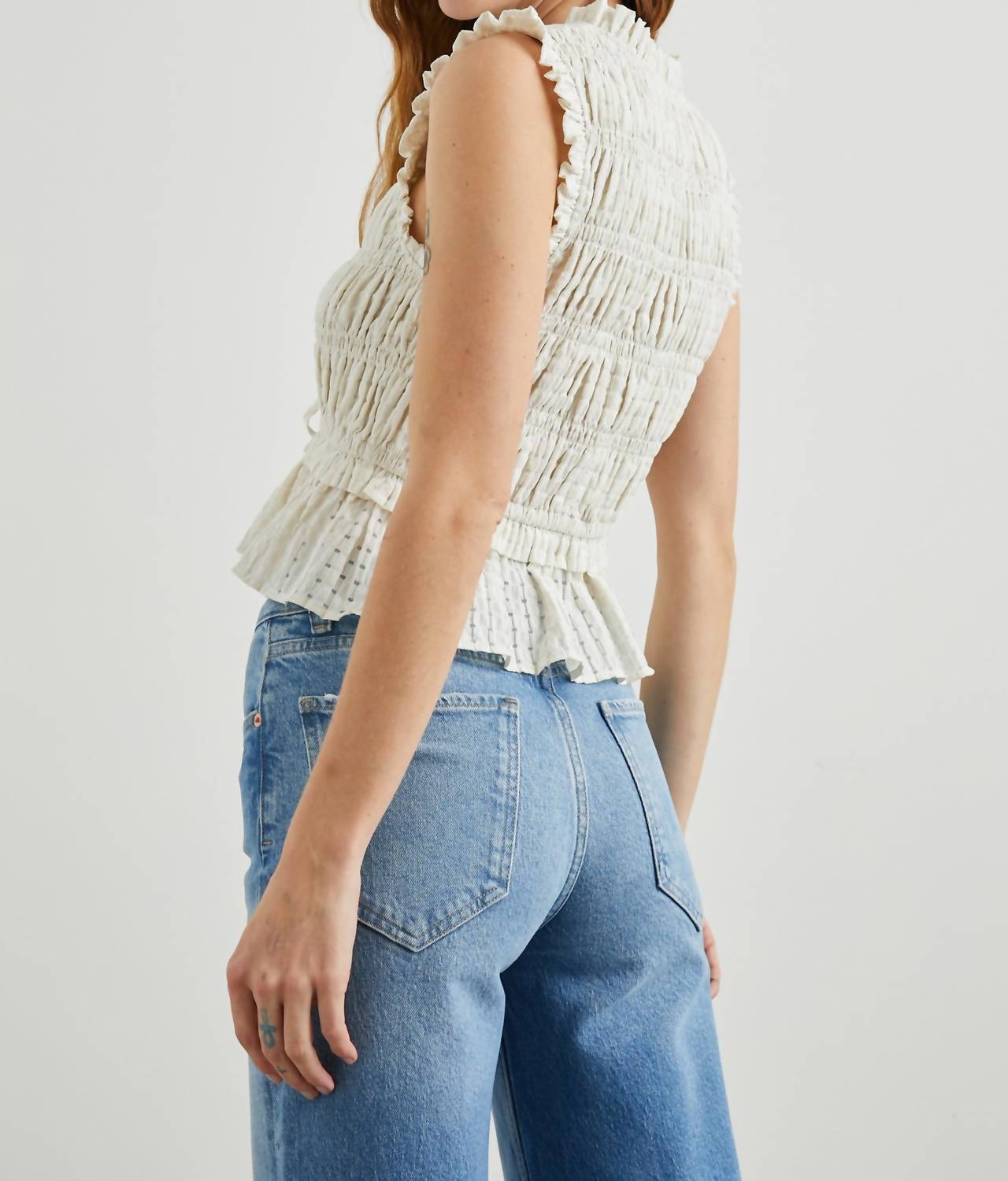 Mustard Seed - Smocked Tie Top