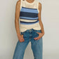 Central Park West - Textured Stripe Tank Top