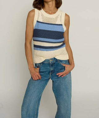 Central Park West - Textured Stripe Tank Top