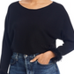 Sioni Feather Trim Cuff Sweater