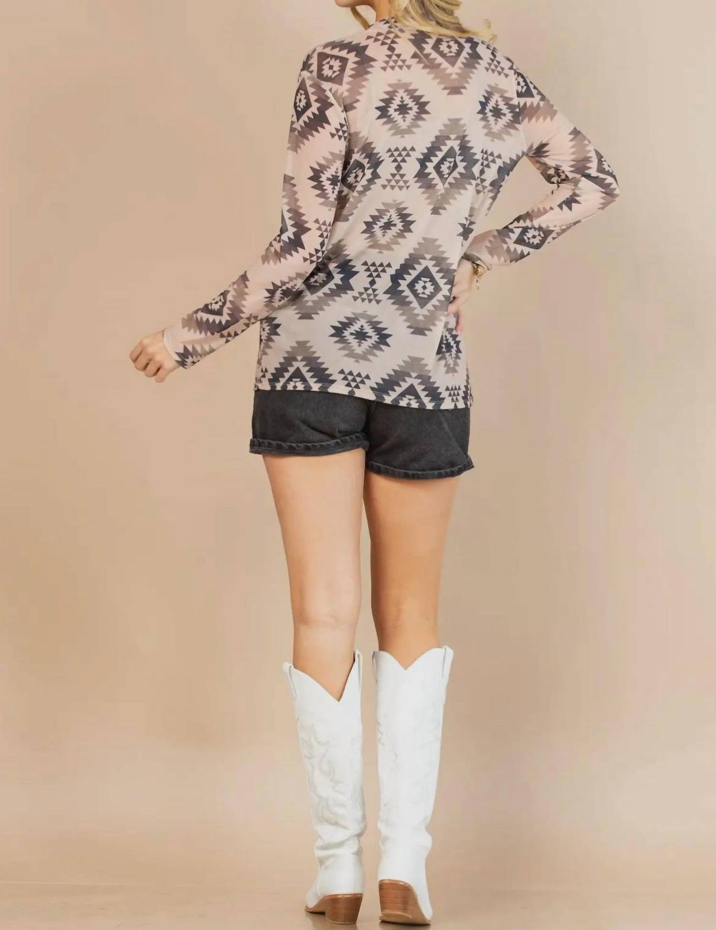 Avery Apparel - Gloria Semi Sheer Top