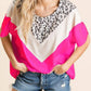 Bibi - Leopard & Color Block Top