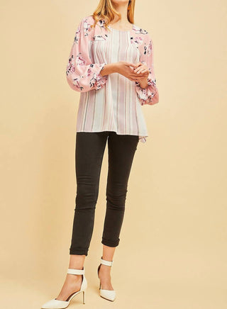 Entro - Mixed Print Blouse