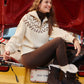 Varley - Sigrid Fairisle Half Zip Knit Sweater