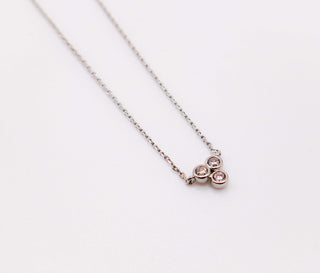 Trinity Faux Diamond Sparkle Necklace | Elegance Redefined