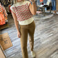 &Merci - Striped Mock Neck Sweater Vest