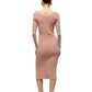 Nation Ltd - Haidee Heavy Rib Midi Dress