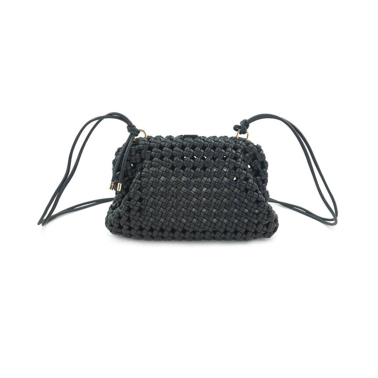 Bc Handbags - Woven Rattan Leather Bag