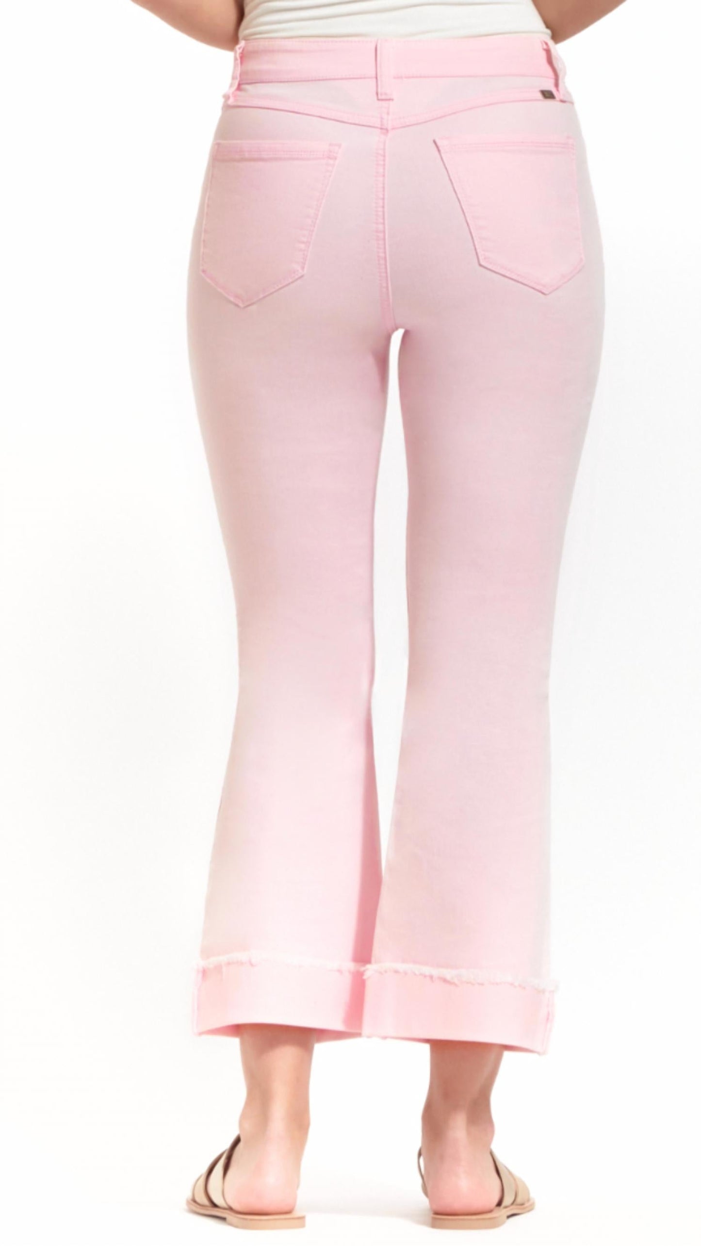 1822 Denim - High Rise Cuffed Demi Boot Cut Jeans