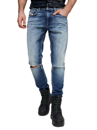 Diesel - D-strukt Ripped Slim Fit Denim Jeans
