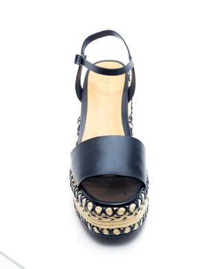 Schutz - Women's Classic Leather Vamp Ankle Strap Open Toe Platform Sandal