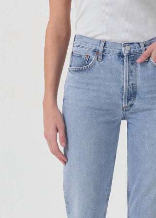 Agolde - Riley High Rise Straight Jeans