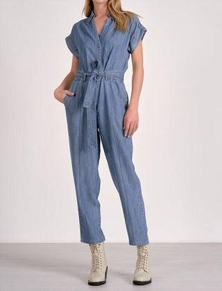 Elan - Jumpsuit Short Sleeve Tie Belt