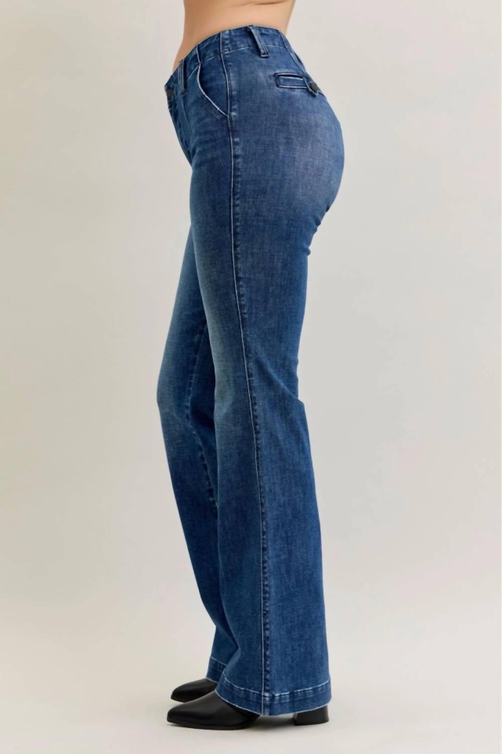 Judy Blue - Mid-rise Trouser Bootcut Pant