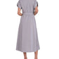 Elan - Collared Striped Midi Dress