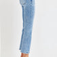 Risen - Low Rise Crop Slim Straight Jeans