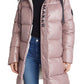 Save The Duck Isabel Quilted Water Resistant Longline Puffer Coat in Withered Rose , Size Xx-Large