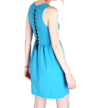 Tough Luv - Corset Back Cotton Mini Dress