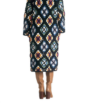 Elan - Valentina Granny Square Sweater Cardigan