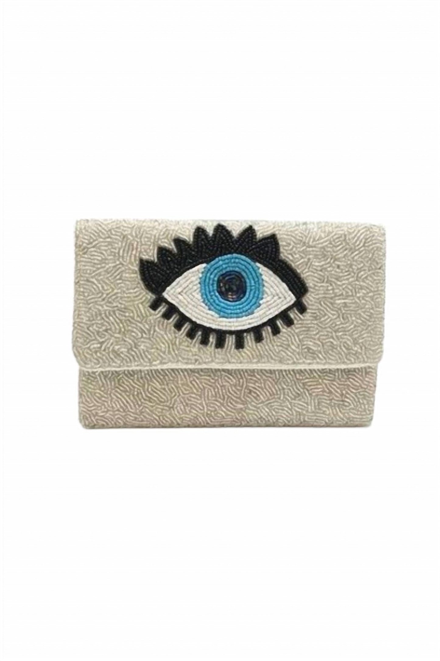 Golden Stella - Evil Eye Beaded Mini Clutch