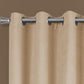 2 Pieces Set Room Darkening Curtain Panels with Grommet