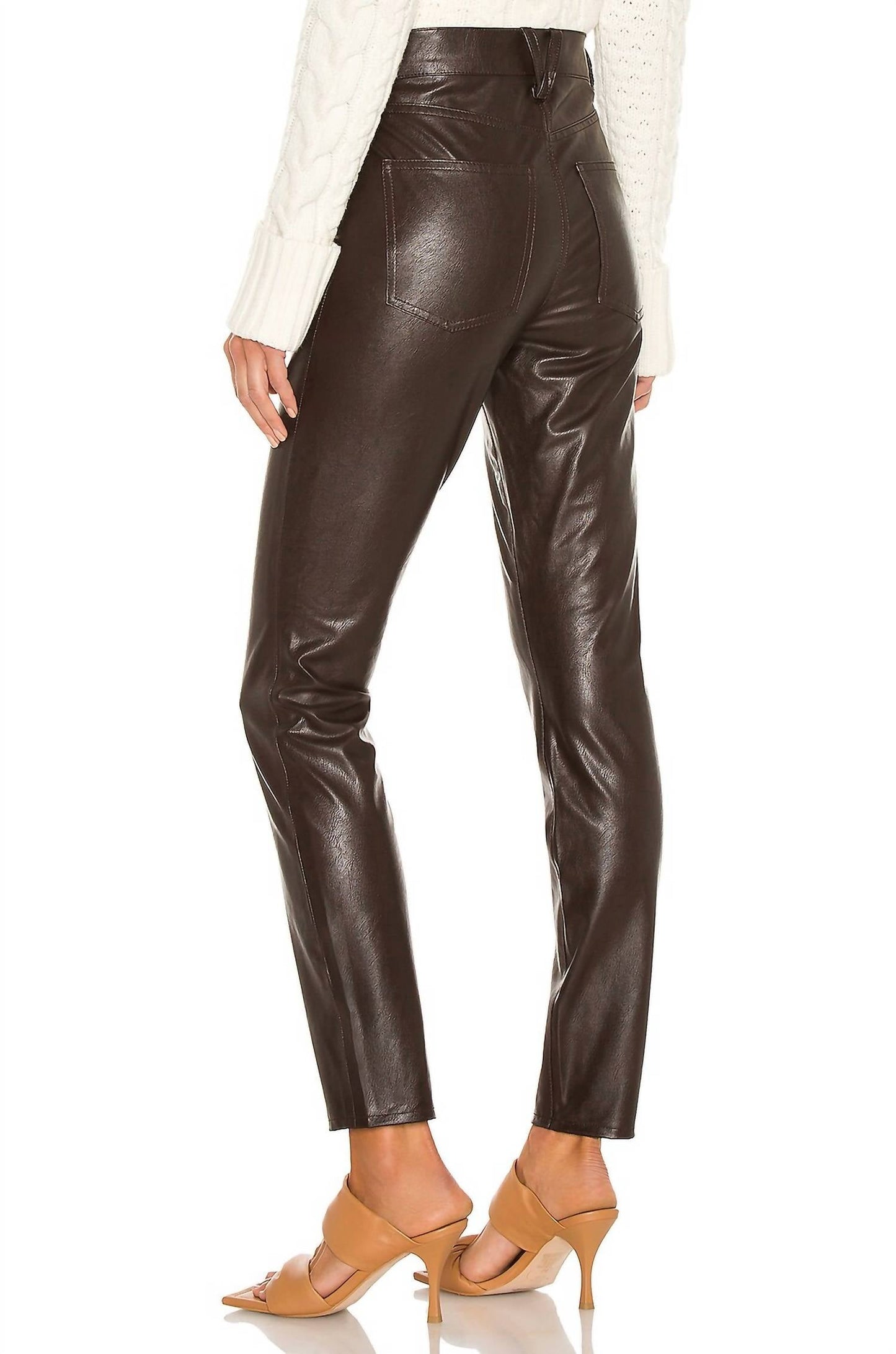 Veronica Beard - Debbie Vegan Leather Skinny Pants