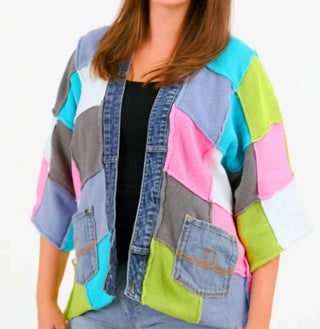 Shannon Passero - Patchwork Sweater Cardigan