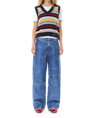 Ganni - Logo Wool Mix Vest