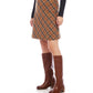 Karen Kane - Bias Cut Plaid Skirt